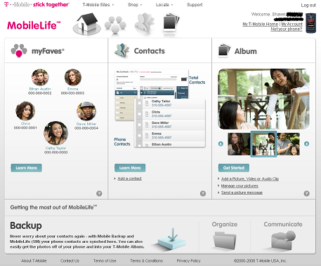 T-mobile updates MyT-mobile.com with MobileLife