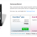 T-Mobile Samsung Memoir For Free