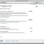 Nexus One Pricing Leaked