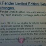 T-Mobile Offers No Returns On MyTouch LE Fender