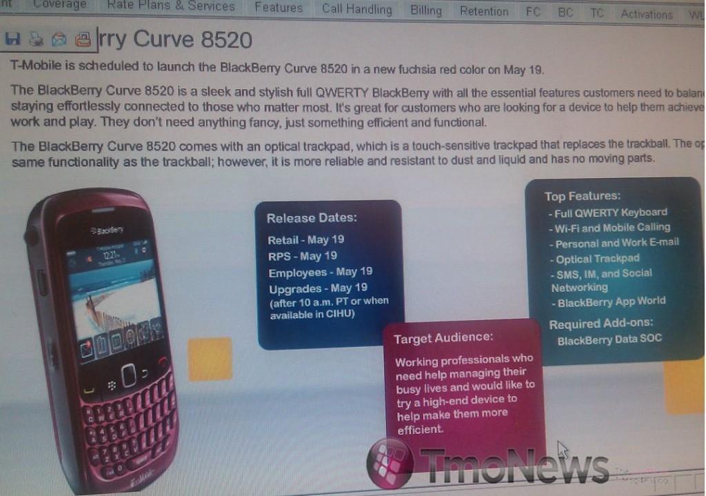 blackberry 8520 curve pink. the BlackBerry Curve 8520