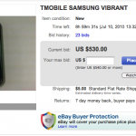Be The First To Own The Samsung Vibrant, Thanks To eBay