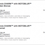 Motorola Charm Available Now, No UMA Located