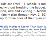 T-Mobile “Kids Are Free” Family Plan Launches Today
