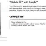 T-Mobile Releases Additional G2 Info