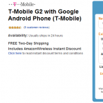 Amazon Offers The T-Mobile G2 For Only $80
