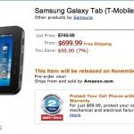 Pre-Order The Galaxy Tab On Amazon For $699