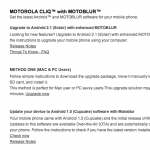 Motorola Cliq Update Now Available To All