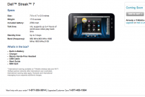 (Update: Technical Error) Dell Streak 7 Pricing Leaked?