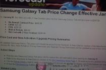Samsung Galaxy Tab Price Change Coming January 26th
