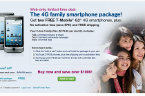 T-Mobile Offers Two FREE G2′s For New Customers On Unlimited Plan