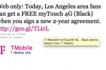 T-Mobile Offering Free myTouch4G For Los Angeles Area Residents Today Only!