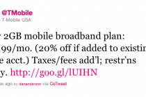 T-Mobile Announces 2GB Mobile Broadband Plan