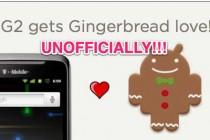 T-Mobile G2 Gets Graced With Gingerbread, Unofficially