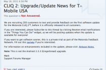 Motorola Cliq 2 Owners, Motorola Needs Your Help