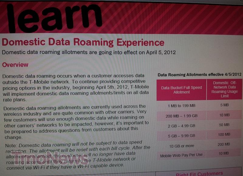 T-Mobile Changes To Domestic Data Roaming Detailed, Confirmed For April 5th