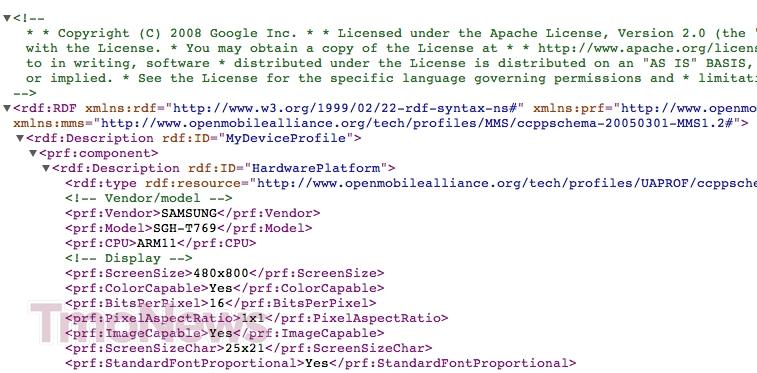 Samsung SGH-T769 Passes Through The FCC, User Agent String Appears Samsung SGH-T769 Passes Through The FCC, User Agent String Appears