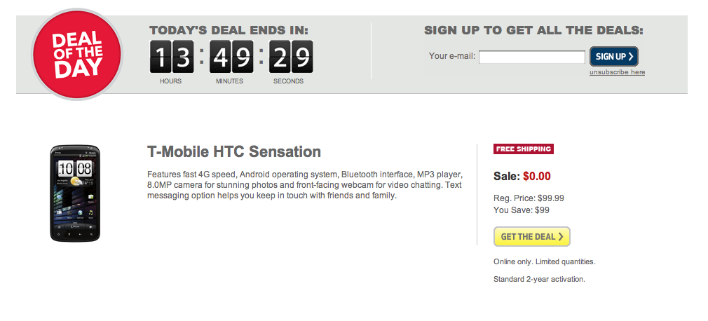 Best Buy’s Deal Of The Day Is The HTC Sensation 4G