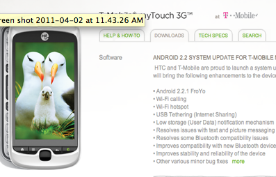 mytouch 3g slide update 2.3