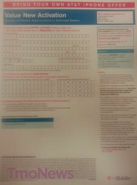 T Mobile Mail In Rebate Number T Mobile Mail In Rebate Number