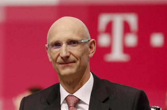 File photo of Deutsche Telekom AG member of the board of management Hoettges attending the company's general shareholders meeting in Cologne