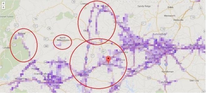 Sensorly Western NC