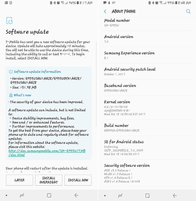 tmobilegalaxys8oct2017update