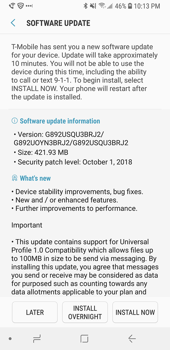 galaxys8activetmoupdateoct2018