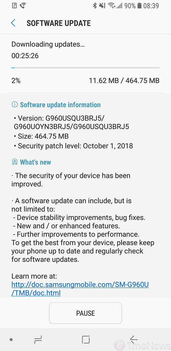 tmogalaxys9updatenov20182