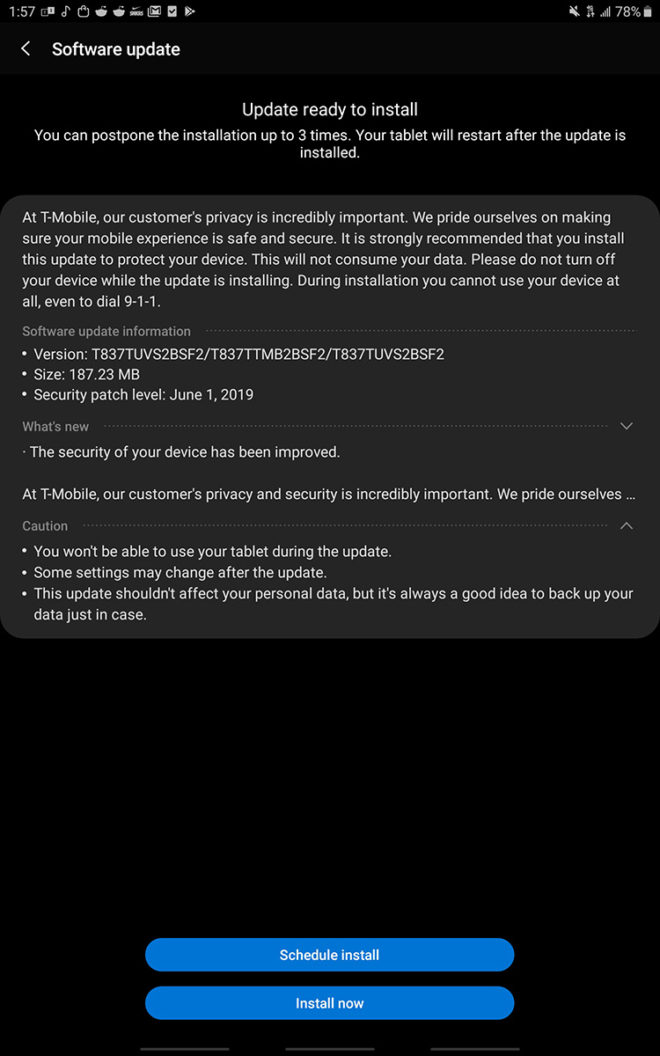 tmobile-galaxy-tab-s4-june-update