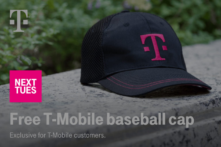 Free TMobile baseball cap will be available for customers next Tuesday