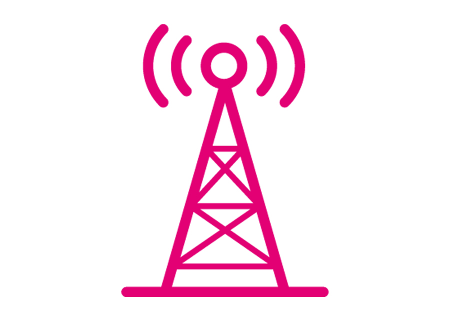 Vector illustration of a cellular communication... - Stock Illustration  [89859473] - PIXTA