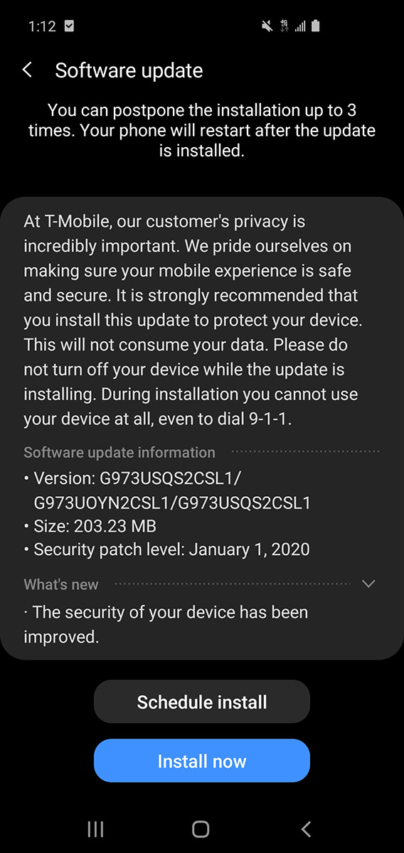 tmobile-galaxy-s10-jan-2020-update