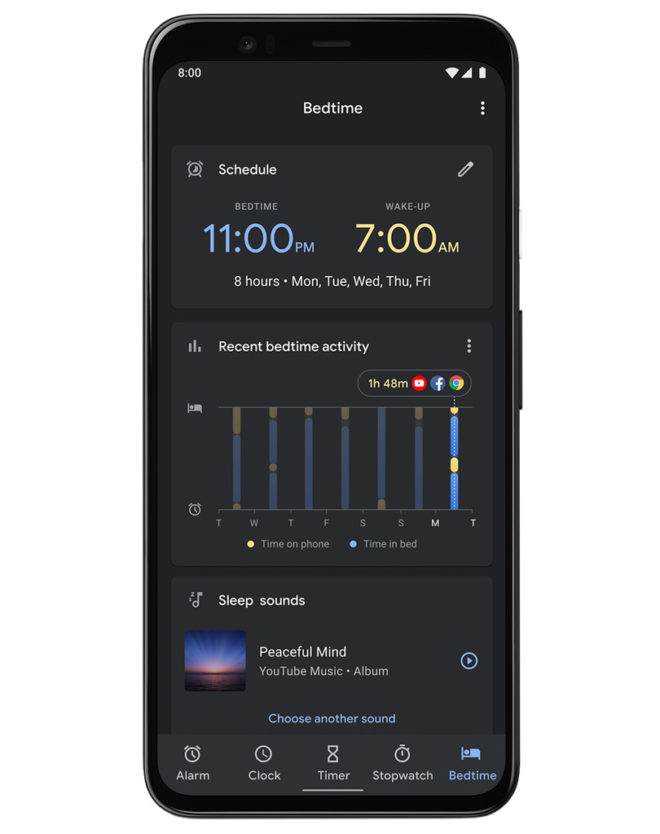 google-pixel-clock-bedtime
