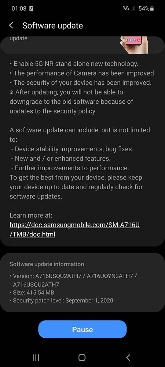 tmobile-galaxy-a71-standalone-5g-update