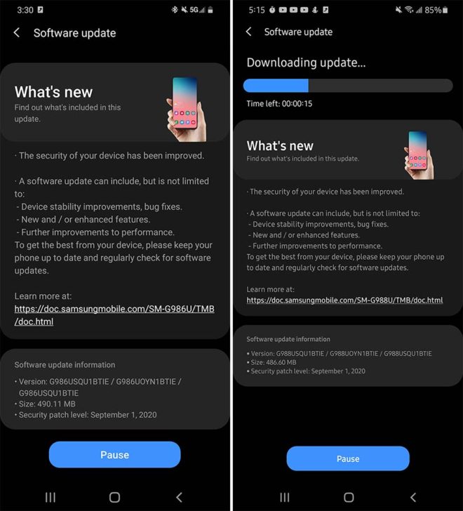 tmobile-galaxy-s20-september-2020-update