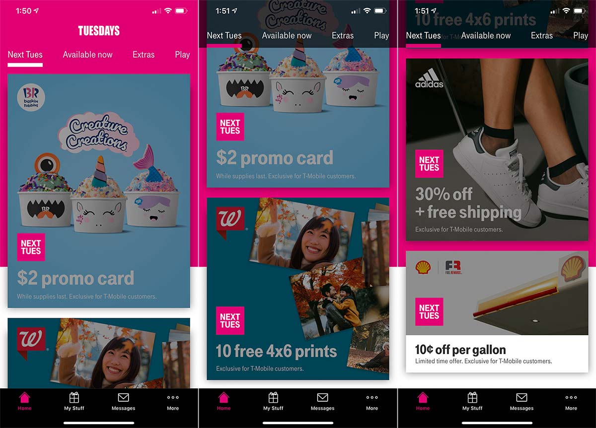 Next week's TMobile Tuesday will include BaskinRobbins gift card, Motorola Razr prizes TmoNews