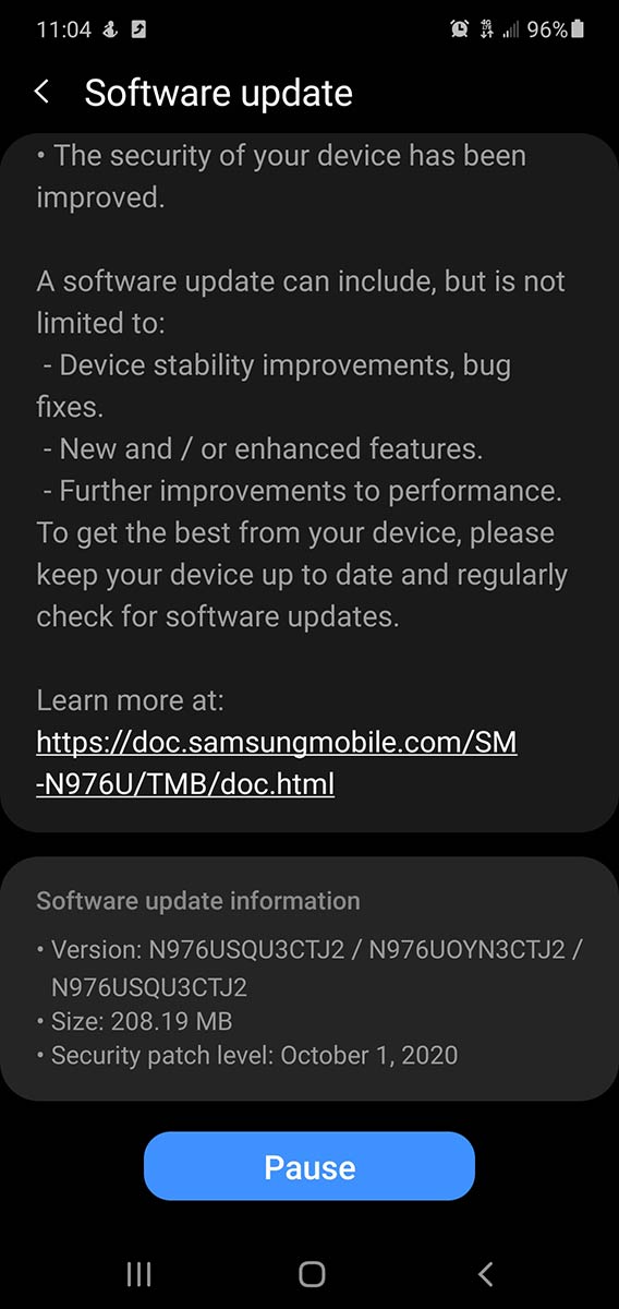 tmobile-note-10-5g-update-october-2020