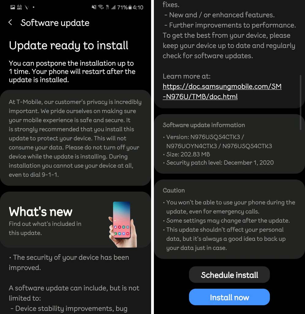 t mobile note 10 plus