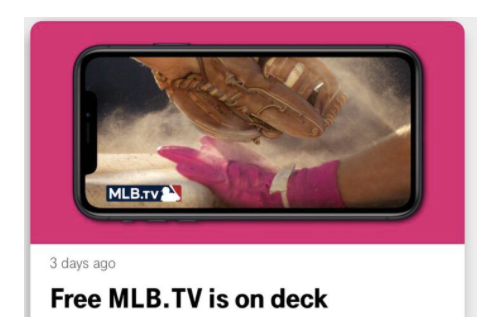 TMobile customers will get another free annual MLBTV subscription